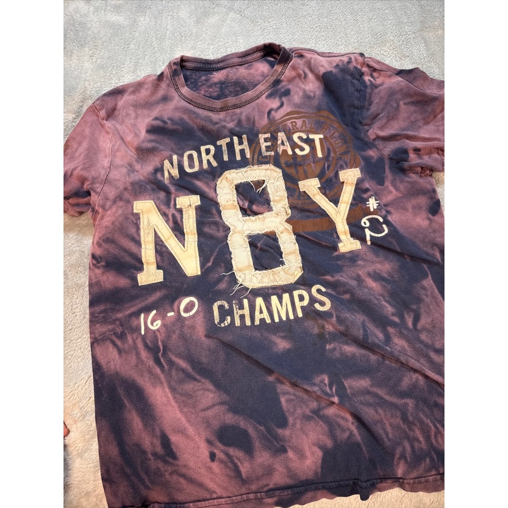 Custom Bleached‎ Urban Pipeline Graphic T Shirt North East NY 16 0 Champs